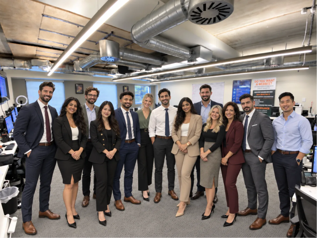 The WebBizo team in their Manchester office
